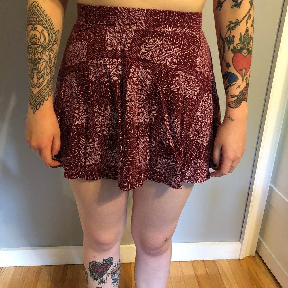 Aztec print skirt